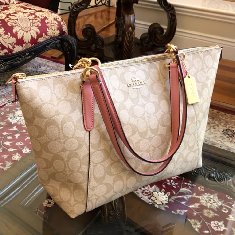 3pcs Coach Ava signature handbag+wallet+ID case - Picture 2 of 7